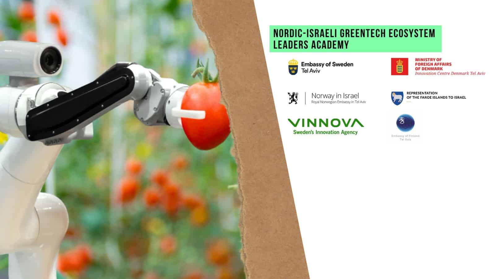 Sendistovan í Ísrael fyriskipar Nordic-Israeli GreenTech Ecosystem Leaders Academy